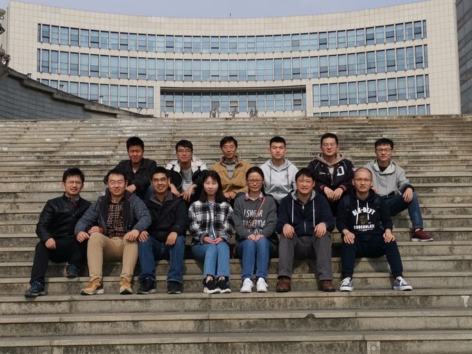 Group Photo in November 2019 behind the library of NJUST